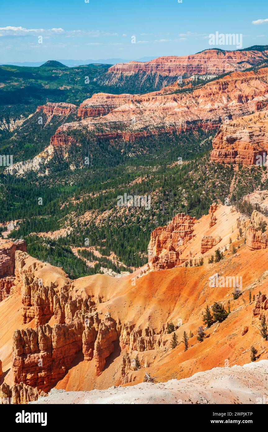 Cedar Breaks National Monument, anfiteatro naturale nello Utah, Stati Uniti Foto Stock