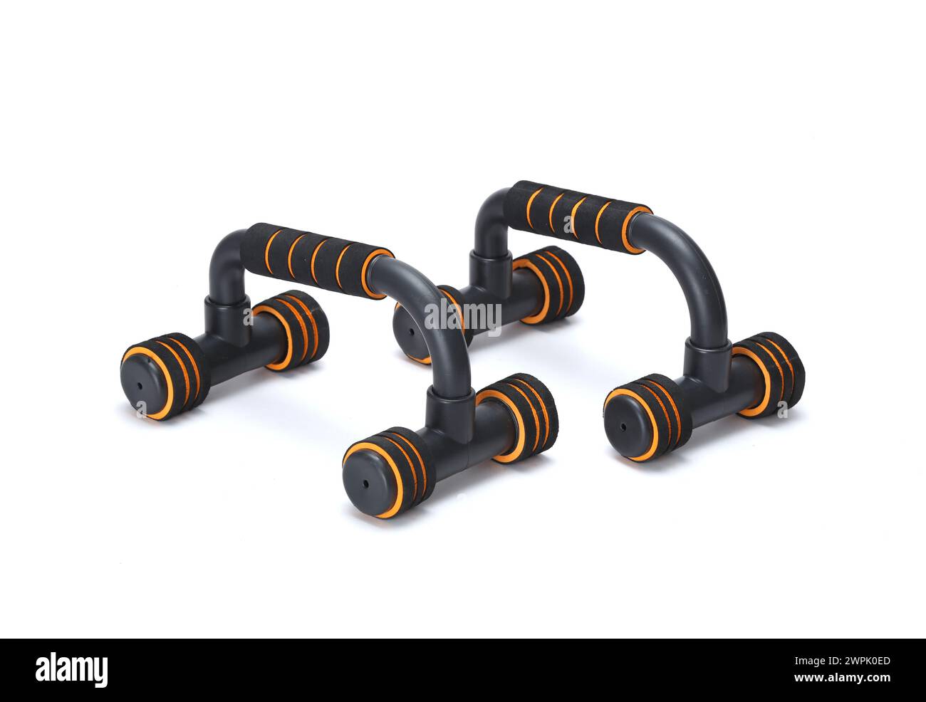 supporto a pressione con finitura opaca isolato su sfondo bianco Foto Stock