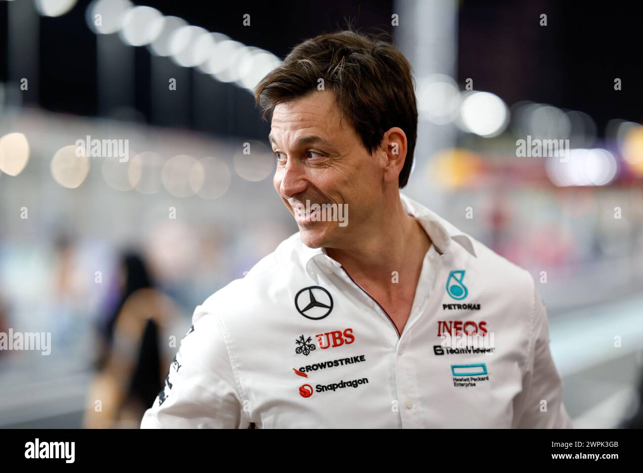 WOLFF Toto (aut), Team Principal & CEO della Mercedes AMG F1 Team, ritratto durante il Gran Premio saudita di Formula 1 STC 2024, 2° round del Campionato del mondo di Formula 1 2024 dal 7 al 9 marzo 2024 sul circuito di Jeddah Corniche, a Jeddah, Arabia Saudita - DPPI Foto Stock