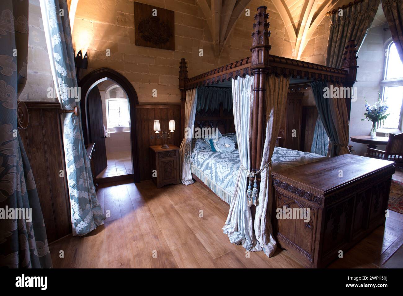 07/07/14 Tower Suites, Warwick Castle, Warwick, Regno Unito. Foto Stock