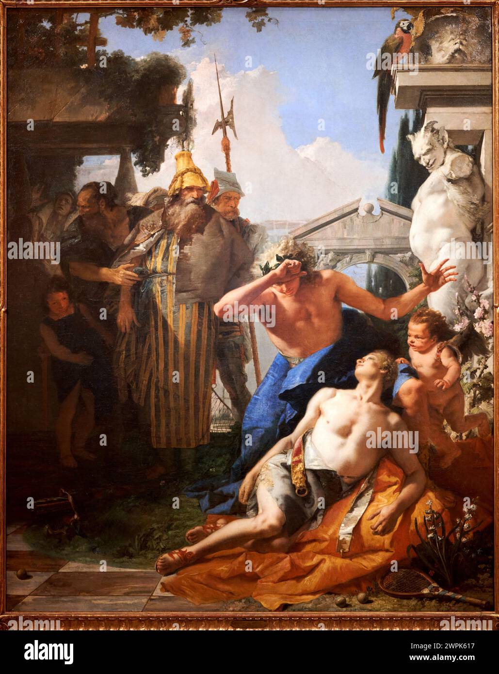 Giambattista Tiepolo, Venecia, 1696, Madrid, 1770, la morte di Giacinto, 1752-1753 Foto Stock