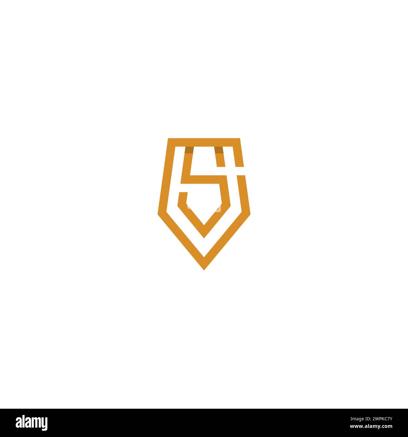Design del logo CS. Vettore logo S Illustrazione Vettoriale