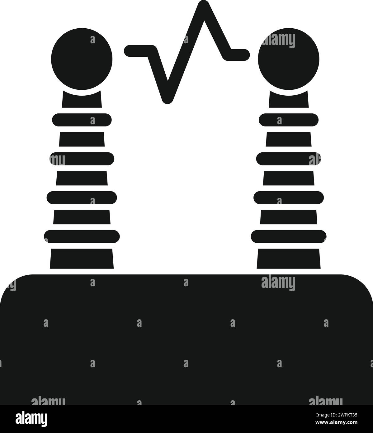 Icona di ricerca genetica flash semplice vettore. Un'indagine solitaria. Studio del materiale Illustrazione Vettoriale