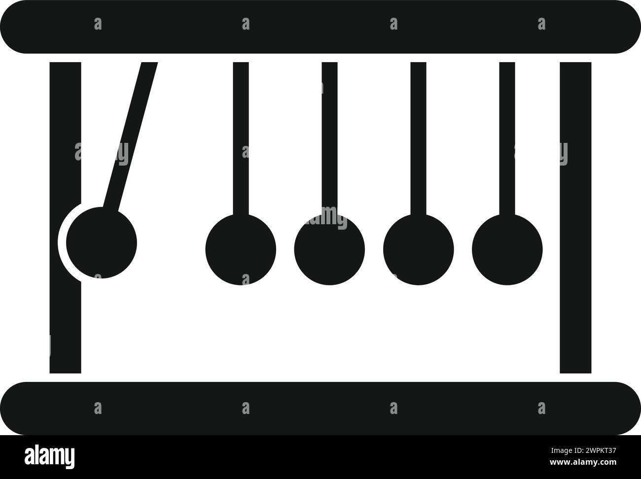 Icona delle sfere di gravità vettore semplice. Ricerca di laboratorio. Qualità solitaria Illustrazione Vettoriale