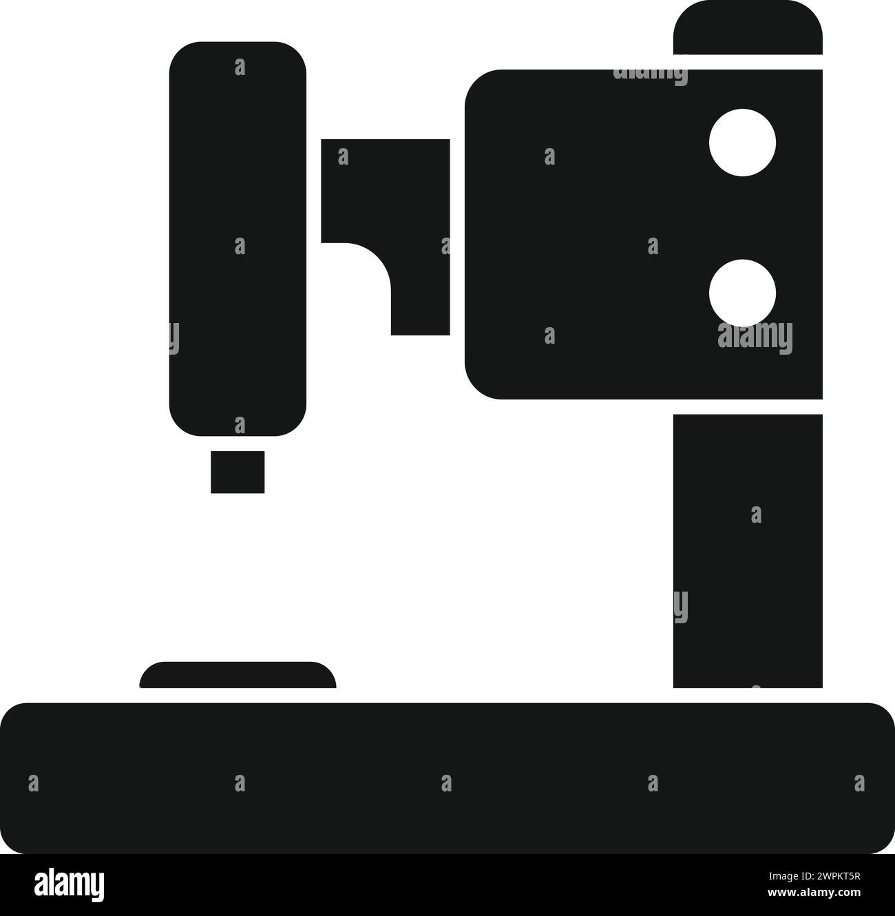 Icona di laboratorio scientifico microscopio vettore semplice. Sostanza chimica sanitaria. Esame ospedaliero Illustrazione Vettoriale