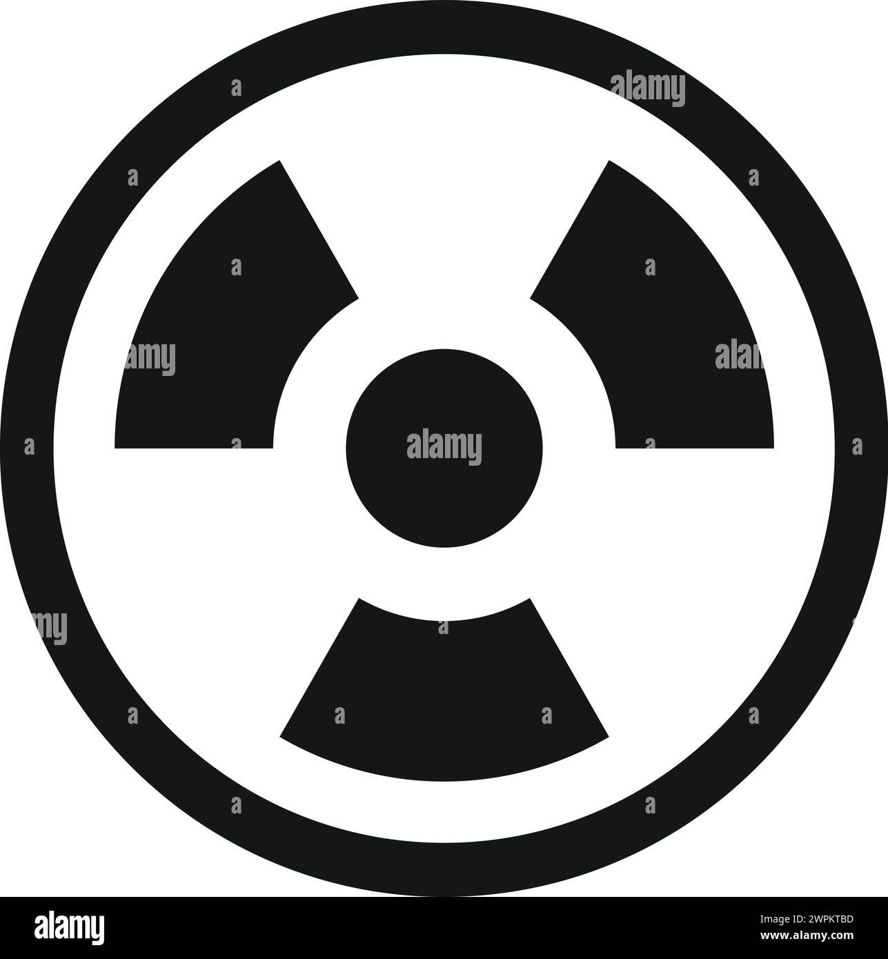 Icona della scienza atomica semplice vettore. Ricerca studio. Apparecchiatura di test per microscopio Illustrazione Vettoriale