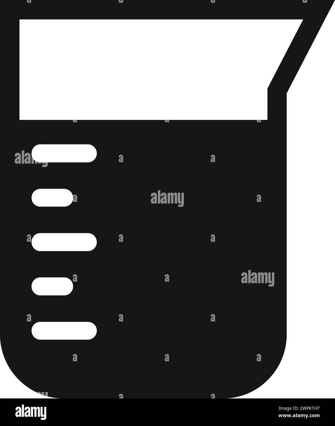 Icona della molecola per la salute delle fiasche vettore semplice. Pentola da esperimento. Esame scientifico Illustrazione Vettoriale