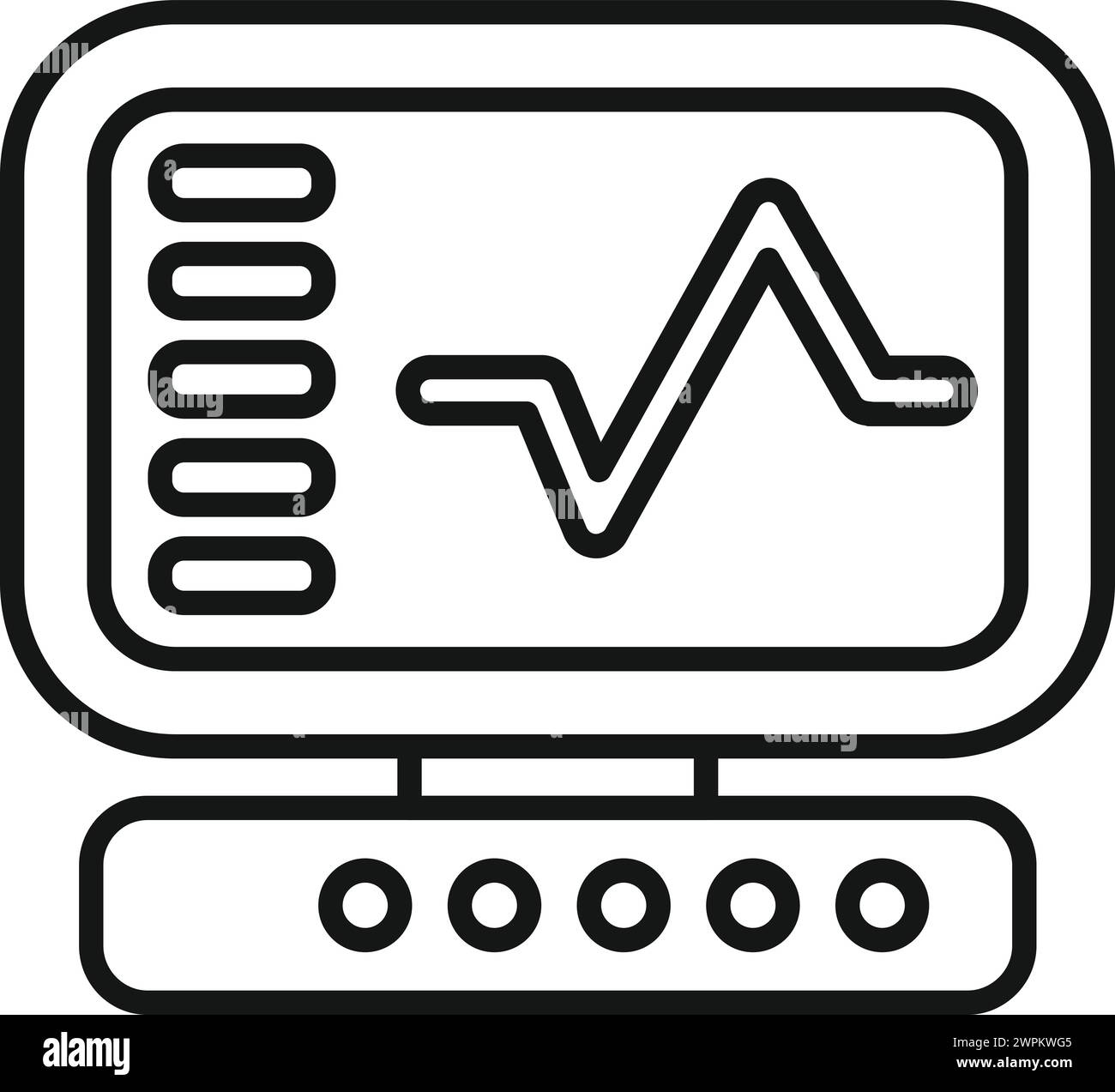 Esaminare il vettore dell'icona di esperimento dell'apparecchiatura. Ricerca sulla scoperta. Materiale genetico Illustrazione Vettoriale