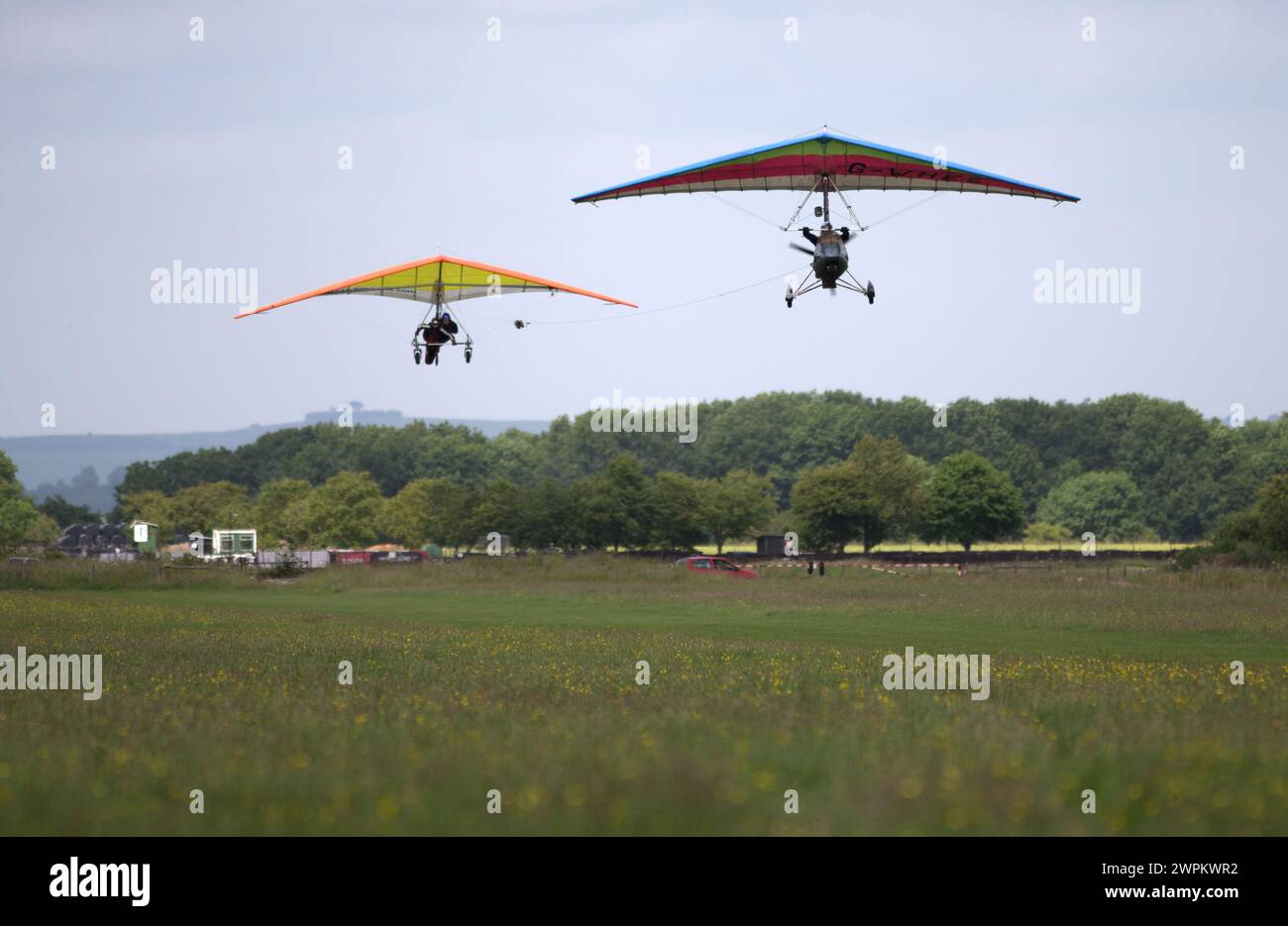 01/07/15 il veterano ferito viene trainato per il volo in tandem. *** STORIA COMPLETA QUI: HTTP://WWW.FSTOPPRESS.COM/ARTICLES/FLYING-FOR-HEROES/ *** Foto Stock