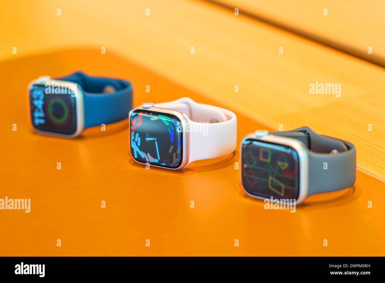 Apple Watch, Apple Store. Thailandia, Bangkok 24 febbraio 2024 Foto Stock