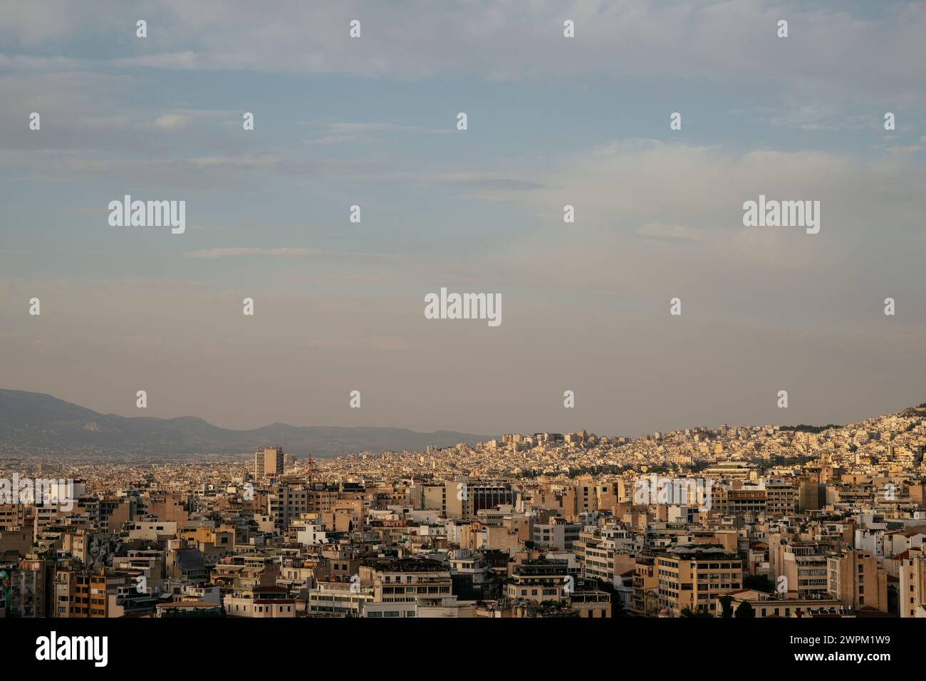 Vista del centro di Atene, Atene, Attica, Grecia, Europa Foto Stock