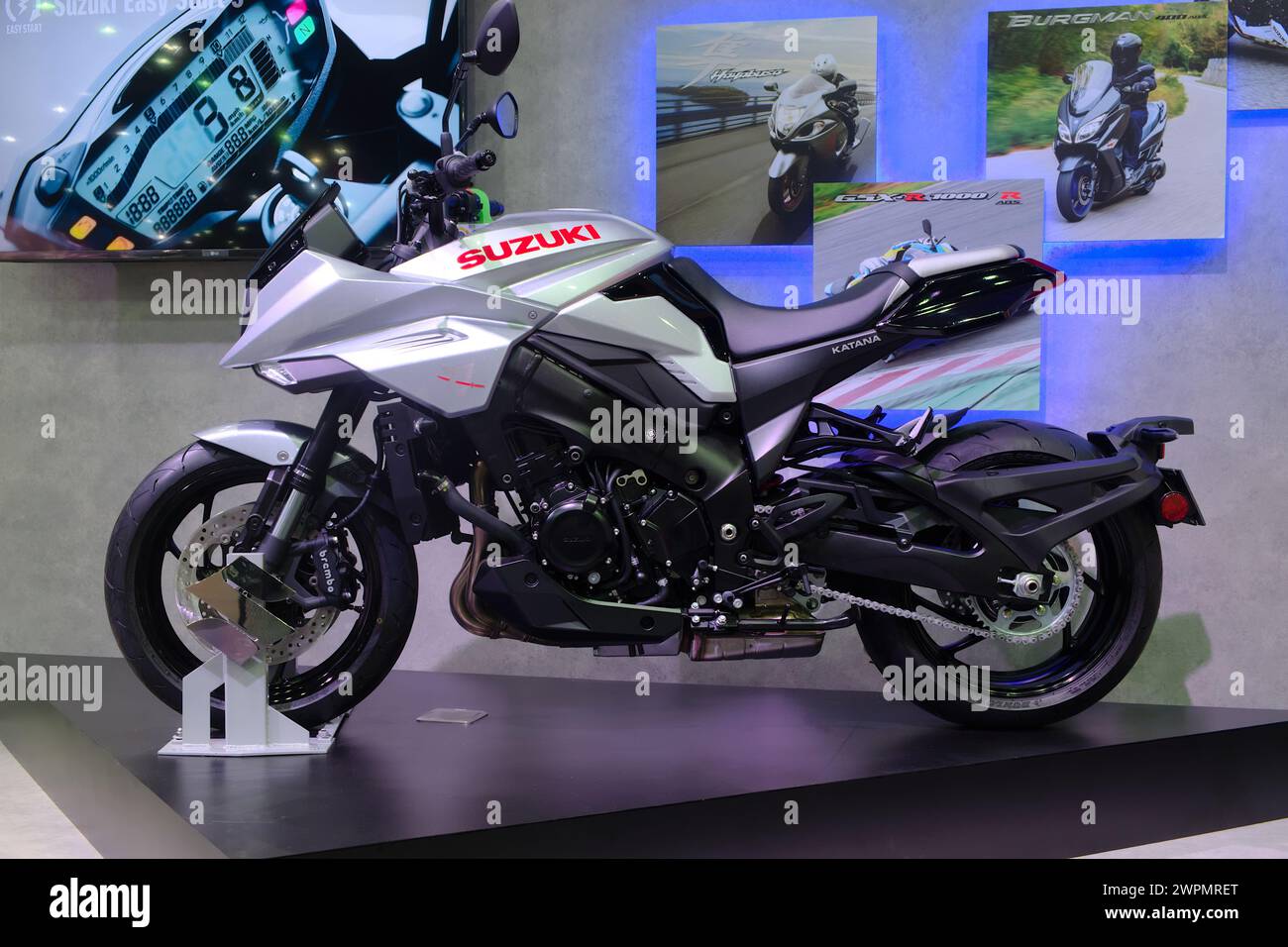 Nonthaburi-Thailand 16 LUGLIO 2020: Suzuki Katana in mostra al 41° Salone Internazionale dell'automobile di Bangkok il 14 - 26 luglio 2020 Foto Stock