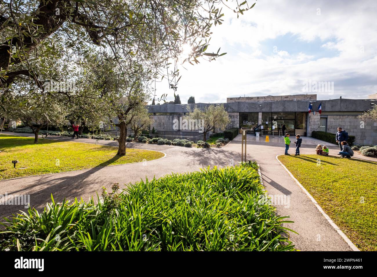 Museo Marc Chagall a Nizza, Nizza in inverno, Francia meridionale, Costa Azzurra, Francia, Europa Foto Stock