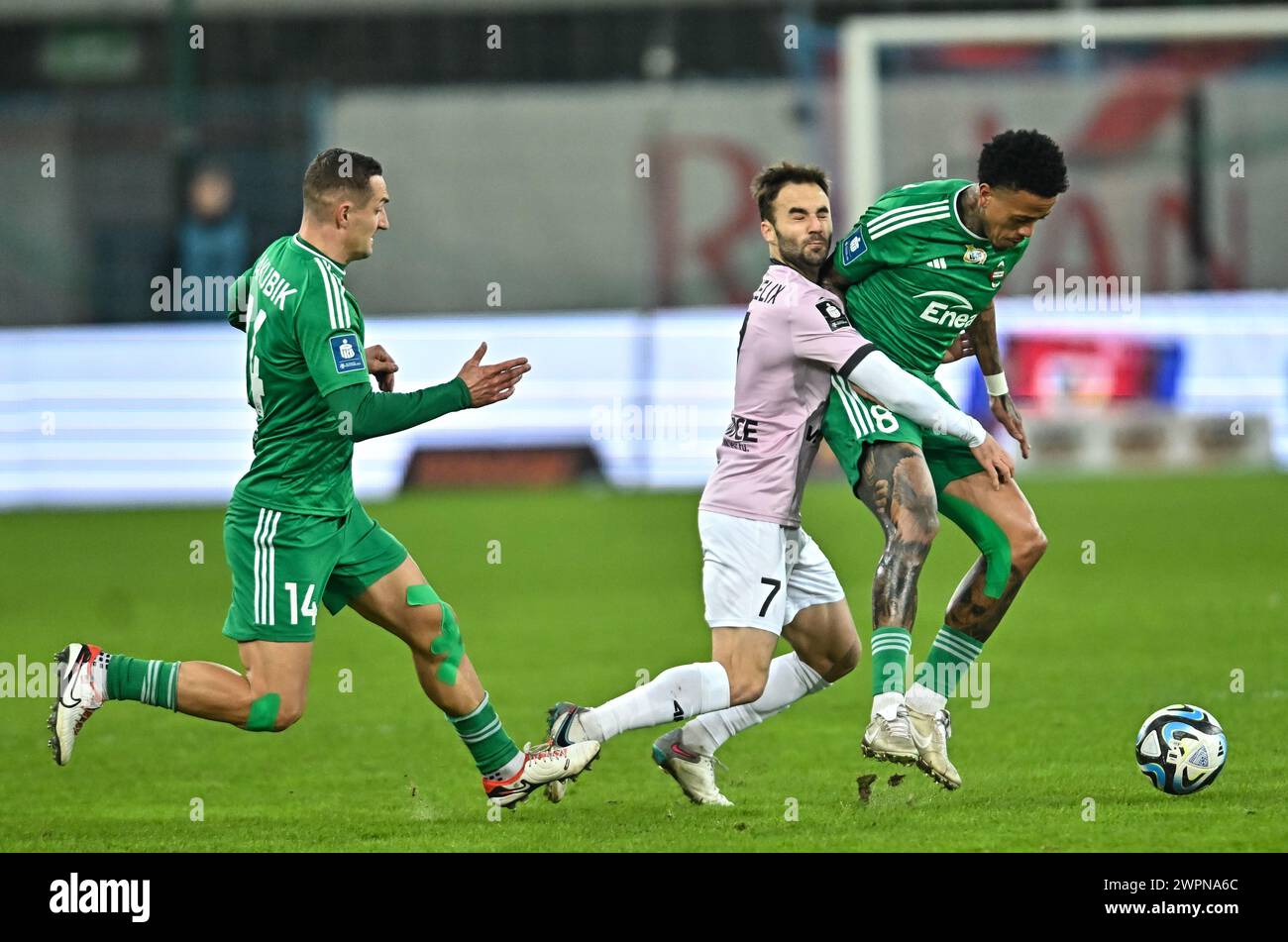 2024.03.08 Gliwice Pilka nozna PKO Ekstraklasa sezon 2023/2024 Piast Gliwice - Radomiak Radom N/z Jorge Felix Luiz Palhares-Luizao foto Lukasz Sobala/PressFocus 2024.03.08 Gliwice Football Polish League PKO Ekstraklasa stagione 2023/2024 Piast Gliwice - Radomiak Radom Jorge Felix Luiz Palhares-Lukstraklasa Credit: IPA Sobala / USA Foto Stock