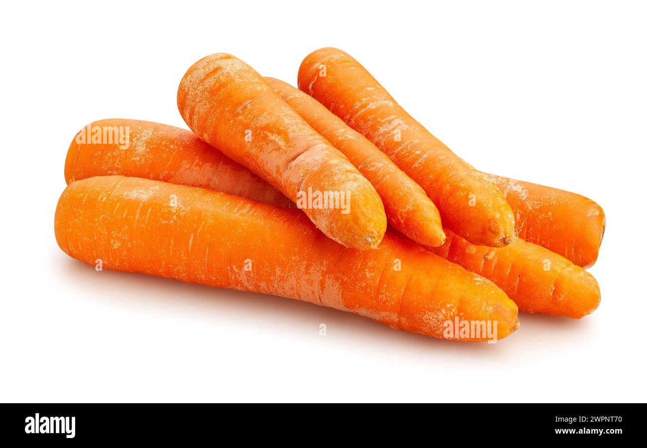 percorso delle carote isolato sul bianco Foto Stock