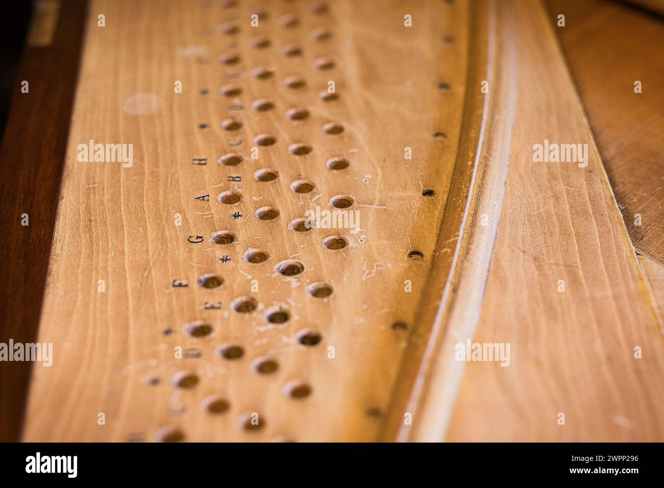 Impressioni di un laboratorio di pianoforte Foto Stock