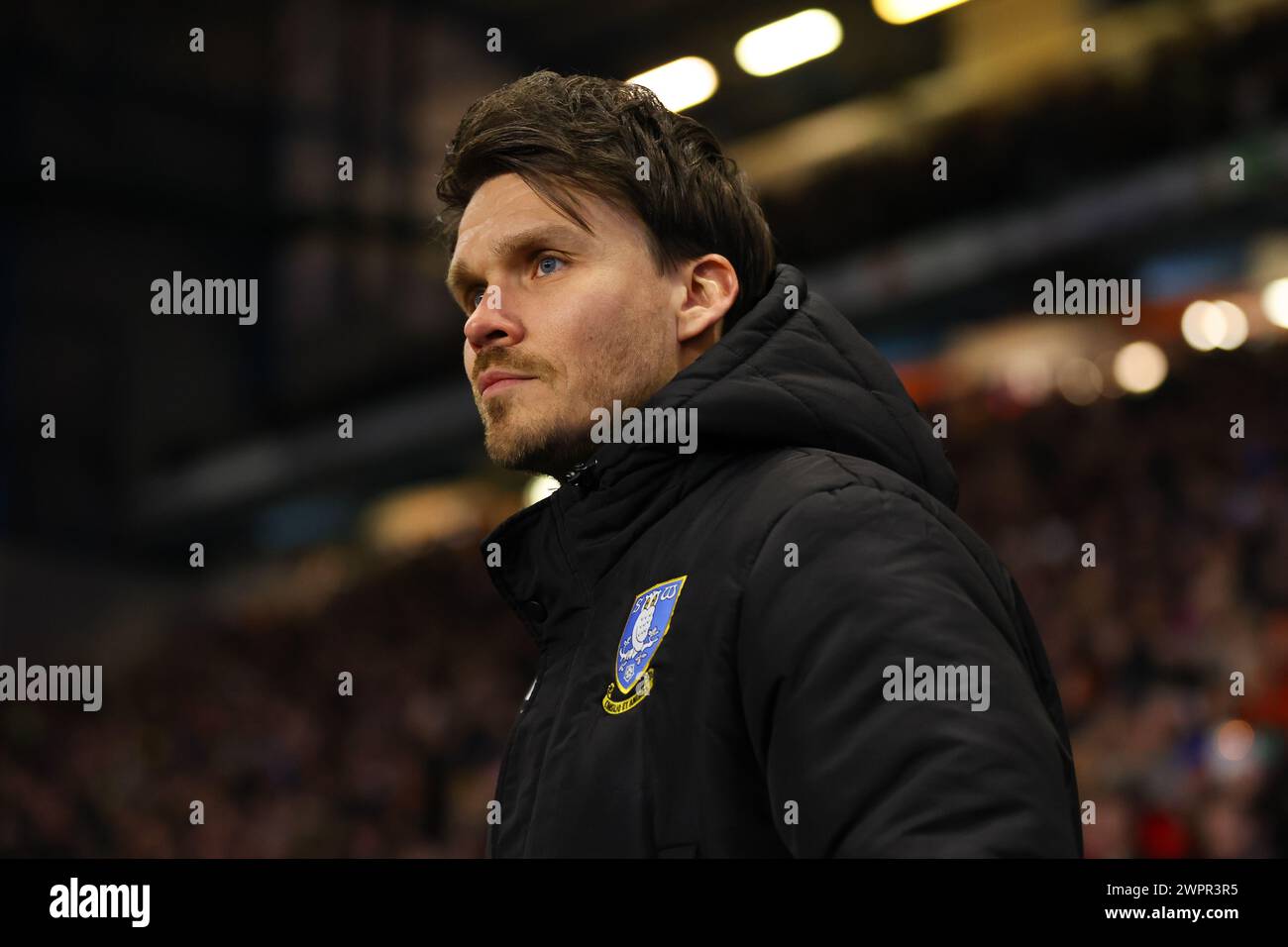 Sheffield, Regno Unito. 8 marzo 2024. Il manager dello Sheffield Wednesday Danny Rohl durante il match per lo Sky Bet Championship a Hillsborough, Sheffield. Il credito per immagini dovrebbe essere: Jonathan Moscrop/Sportimage Credit: Sportimage Ltd/Alamy Live News Foto Stock