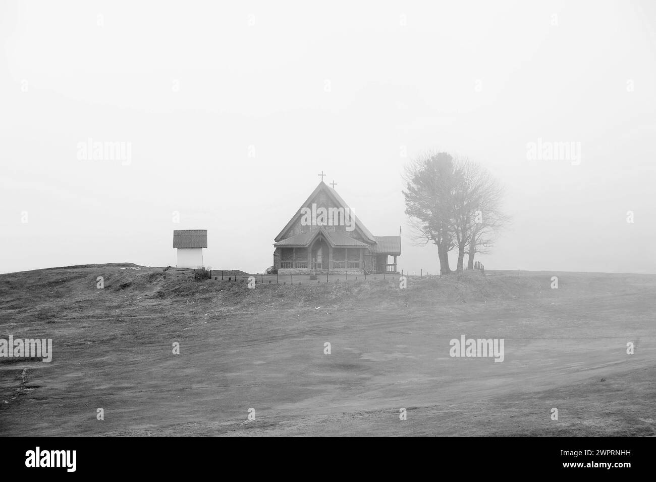 Chiesa cattolica di Santa Maria, Gulmarg, Baramulla, Kashmir, Jammu e Kashmir, India, Asia Foto Stock