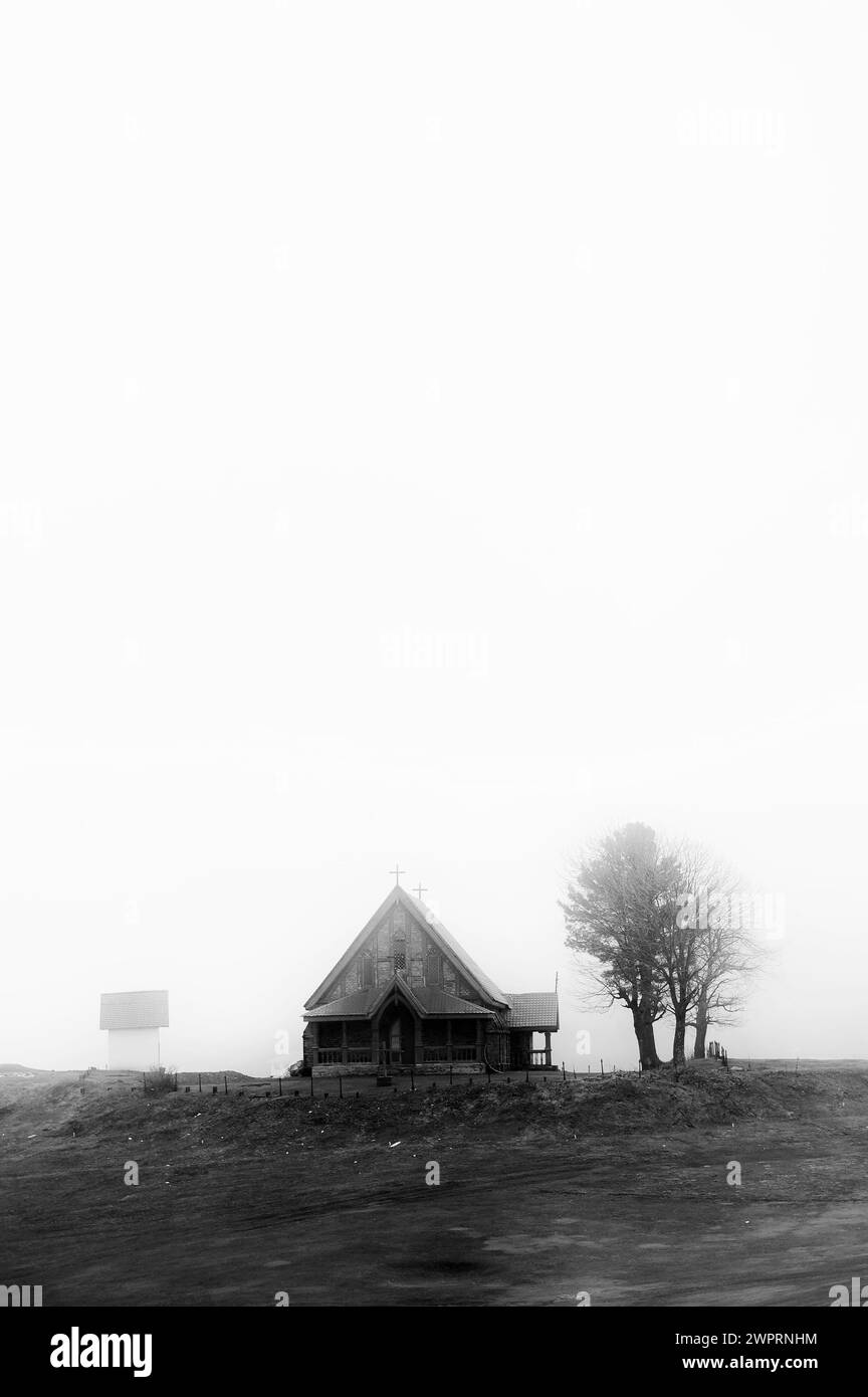 Chiesa cattolica di Santa Maria, Gulmarg, Baramulla, Kashmir, Jammu e Kashmir, India, Asia Foto Stock