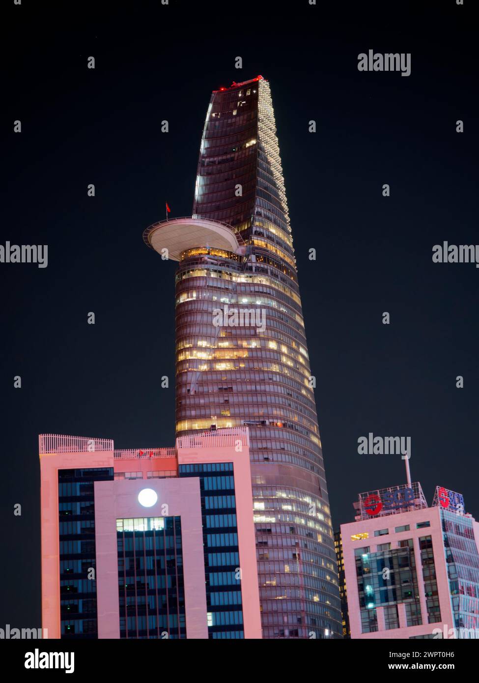 Bitexco Financial Tower di notte ho chi Minh City Vietnam TV000646 Foto Stock