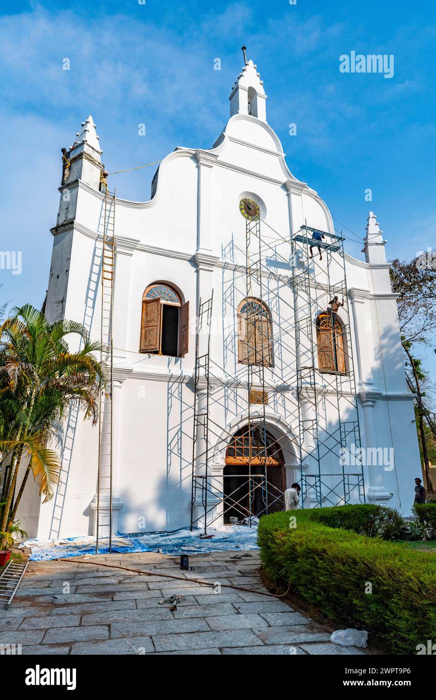 Basilica della Cattedrale di Santa Cruz, Kochi, Kerala, India Foto Stock