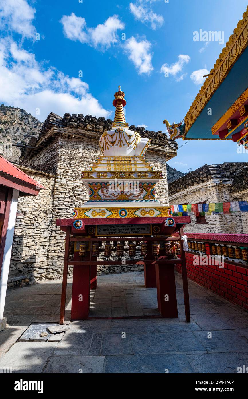 Villaggio storico di Marpha, Jomsom, Nepal Foto Stock