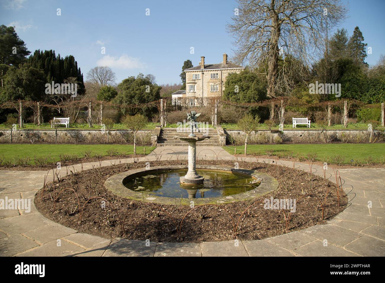 Giardino Emmetts Kent Foto Stock