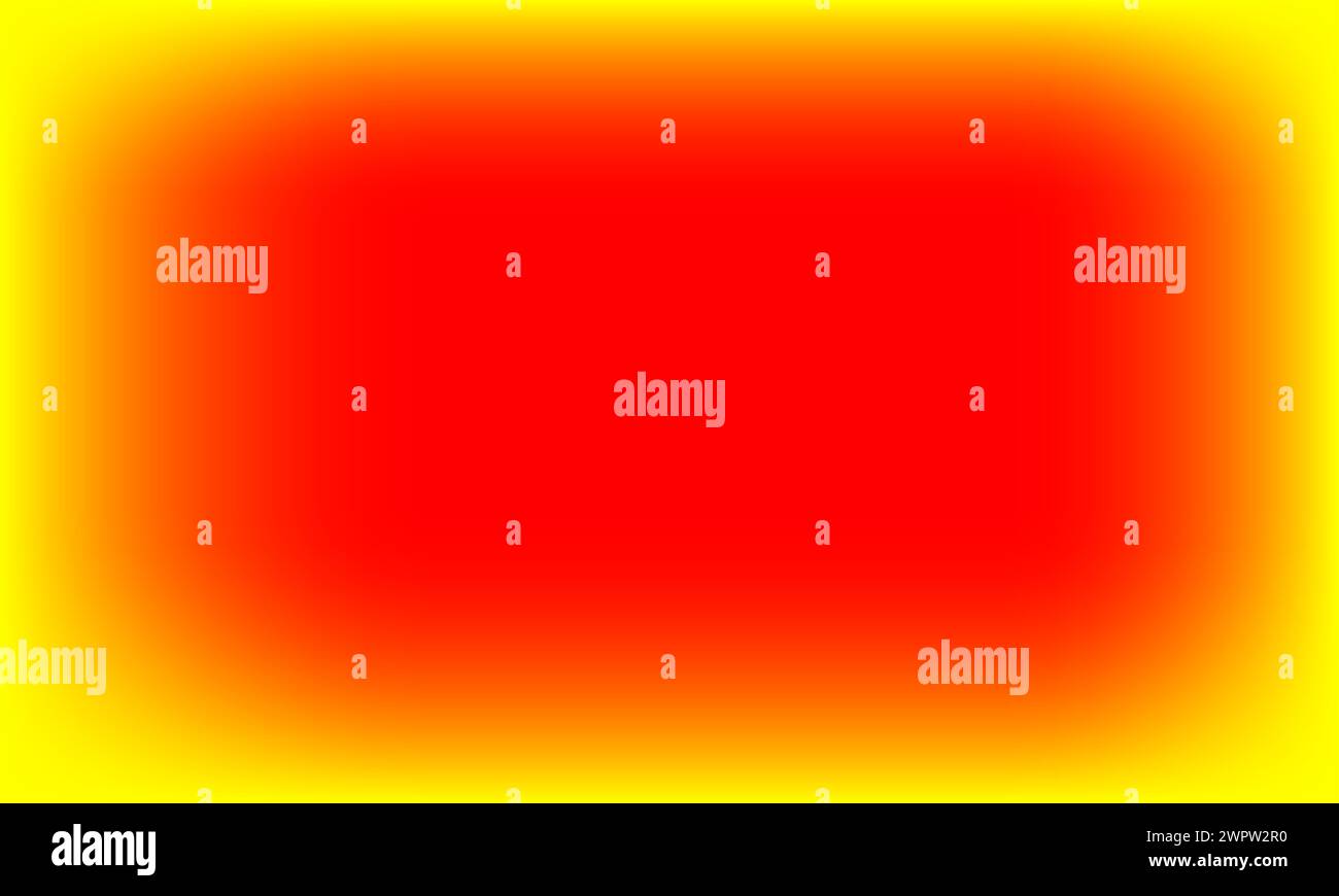 Sfondo termico a gradiente rosso e giallo brillante. modello di illustrazione colorata della mappa termica astratta Illustrazione Vettoriale