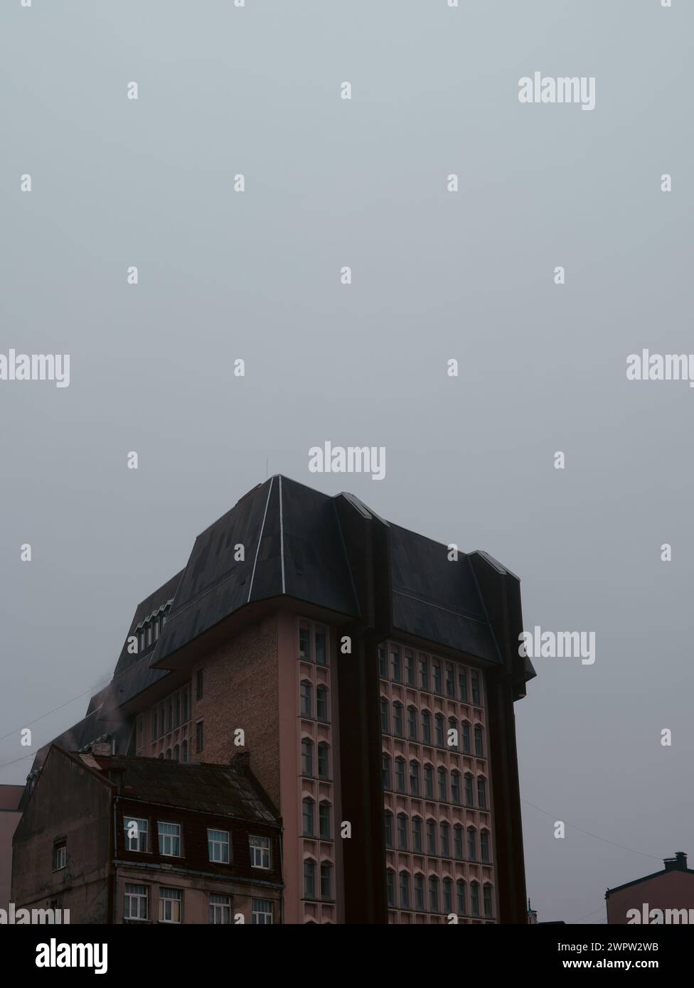 edificio di appartamenti foggy living a riga 28.02.2024 Foto Stock