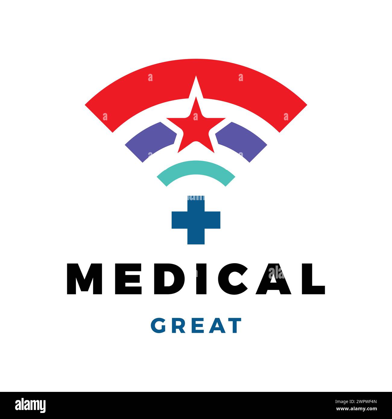 Modello di progettazione del logo per applicazioni mediche, ospedaliere, Cross o Plus Online Illustrazione Vettoriale