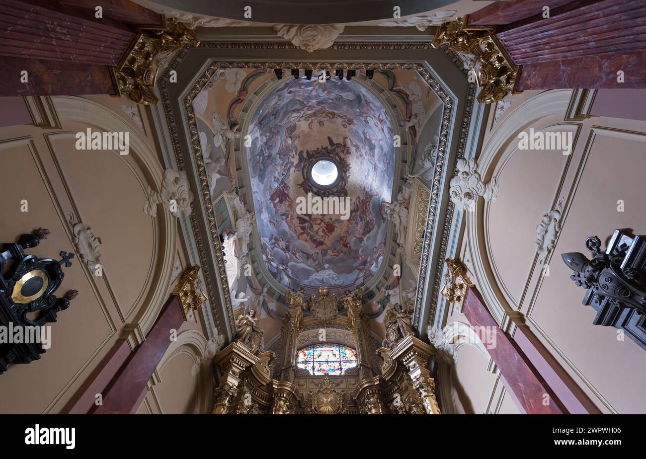 Cappella del Santissimo Sacramento, Cattedrale Latina, Basilica cattedrale dell'assunzione, Leopoli, Ucraina Foto Stock