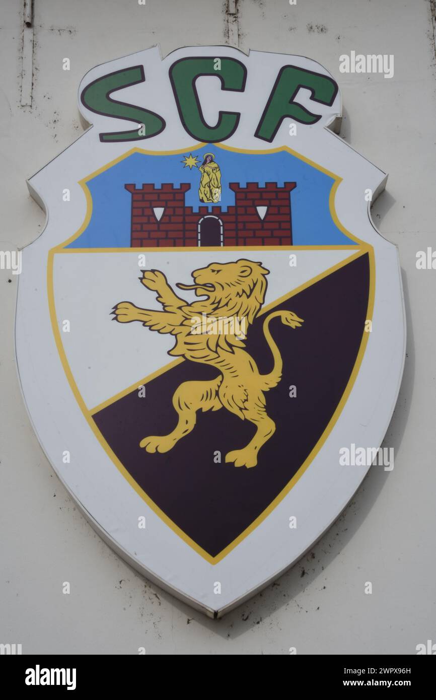 Emblème du club sportif de Faro , SCF Foto Stock