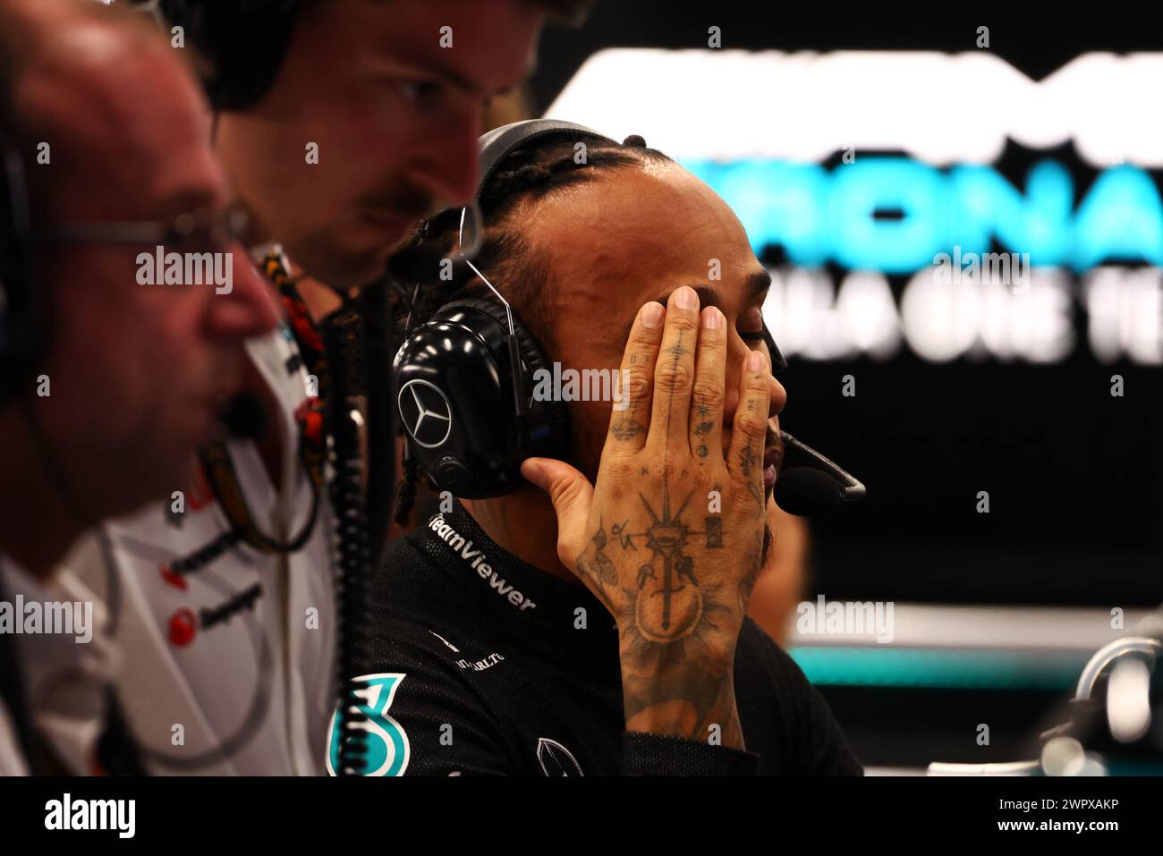 Jeddah, Arabia Saudita. 9 marzo 2024. Lewis Hamilton (GBR) Mercedes AMG F1. Formula 1 World Championship, Rd 2, Gran Premio dell'Arabia Saudita, sabato 9 marzo 2024. Jeddah, Arabia Saudita. Crediti: James Moy/Alamy Live News Foto Stock