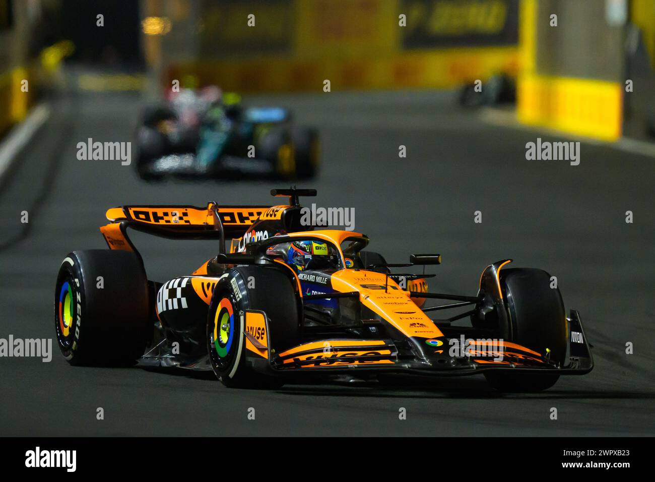 Jeddah, Arabia Saudita. 9 marzo 2024. Oscar Piastri del team McLaren di Formula 1 durante la gara. AHMAD ALSHEHAB/Alamy Live News Foto Stock