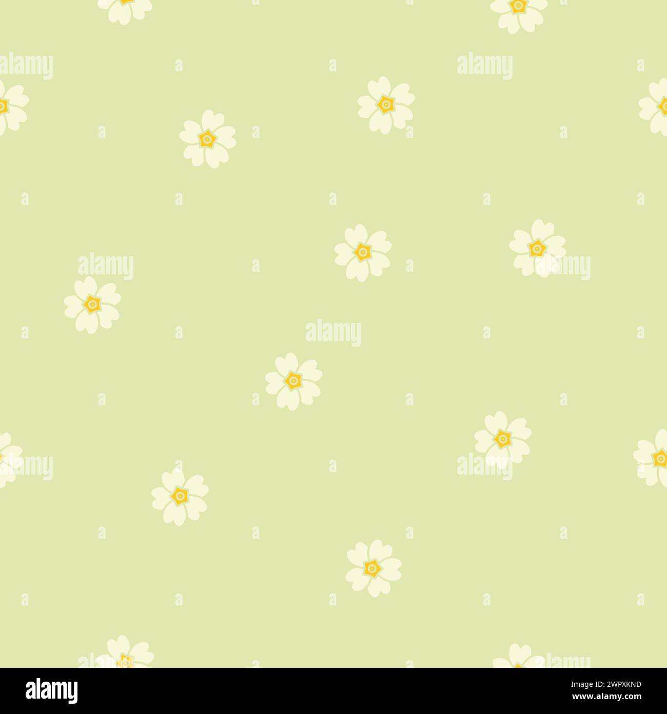 Primula primaverile. Primrose. Primula vulgaris. Texture di sfondo senza cuciture. Illustrazione Vettoriale