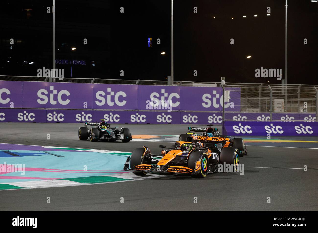 Jeddah, Arabia Saudita. 9 marzo 2024. #4 Lando Norris (GBR, McLaren Formula 1 Team), Gran Premio di F1 dell'Arabia Saudita al Jeddah Corniche Circuit il 9 marzo 2024 a Jeddah, Arabia Saudita. (Foto di HOCH ZWEI) credito: dpa/Alamy Live News Foto Stock
