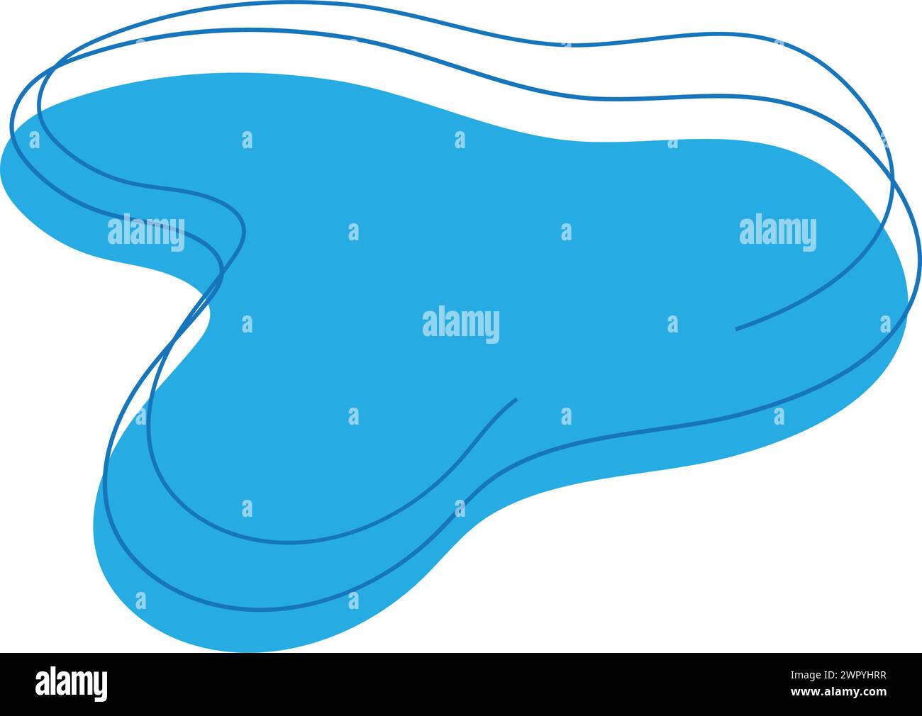 icona blob con disegno grafico vettoriale a tre urti Illustrazione Vettoriale