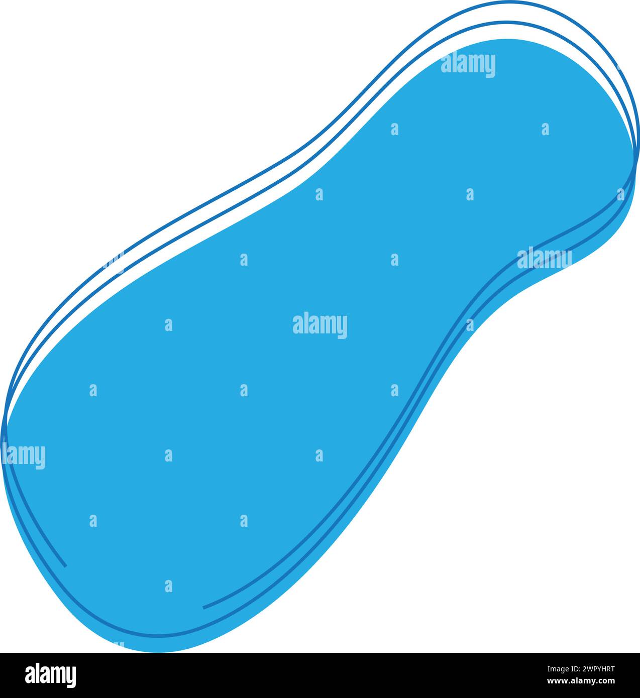 icona blob con disegno grafico vettoriale a due urti Illustrazione Vettoriale