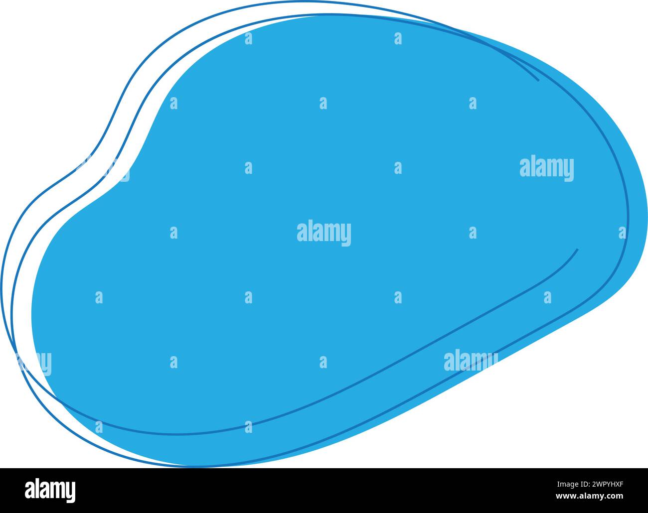 disegno dell'illustrazione vettoriale dell'icona blob Illustrazione Vettoriale
