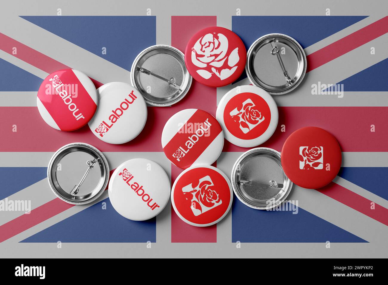 Il Partito Laburista è un partito politico del Regno Unito che è stato descritto come un'alleanza di socialdemocratici, socialisti democratici e tra Foto Stock