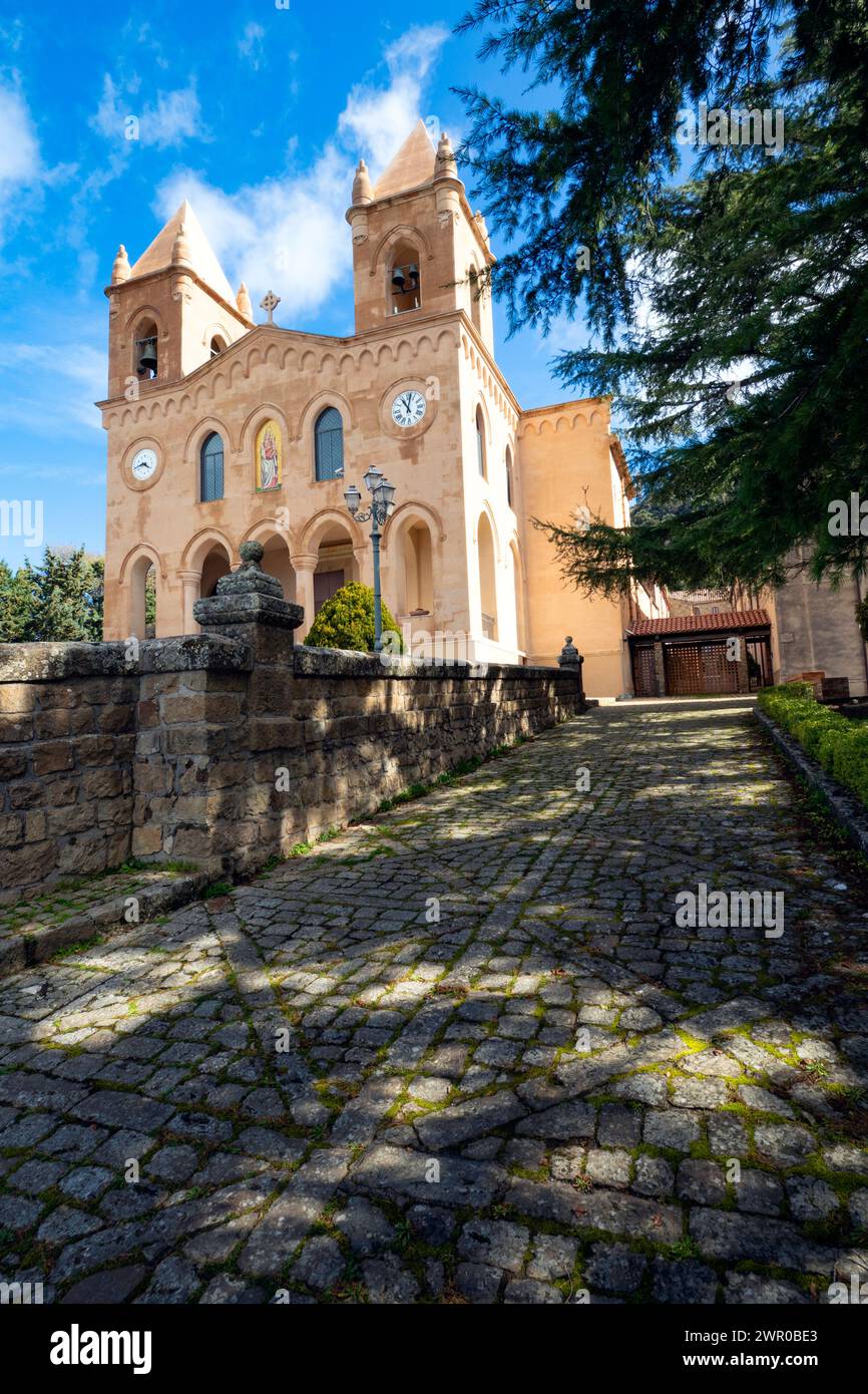 Santuario di Gibilmanna sull'isola italiana di Sicilia Foto Stock