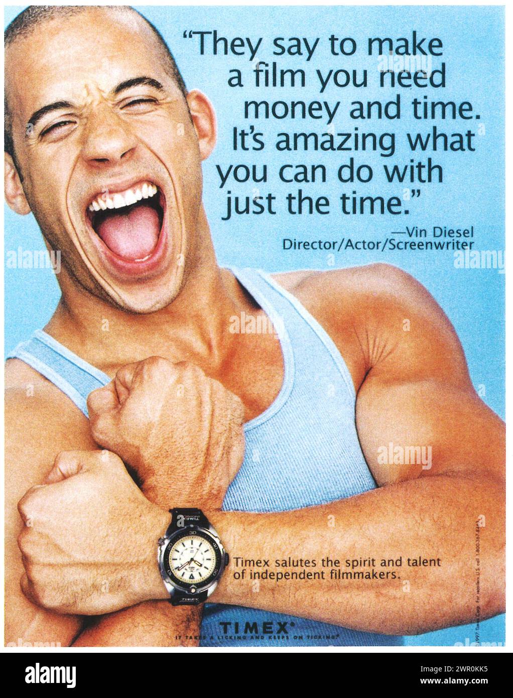 1997 Timex guarda lo spot con Vin Diesel Foto Stock