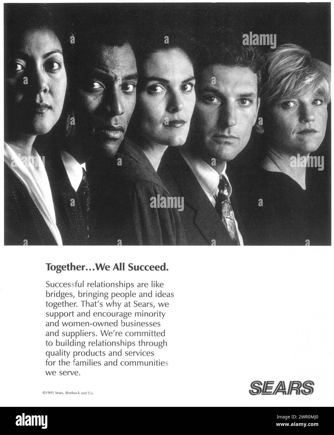 1995 annuncio a stampa Sears Foto Stock