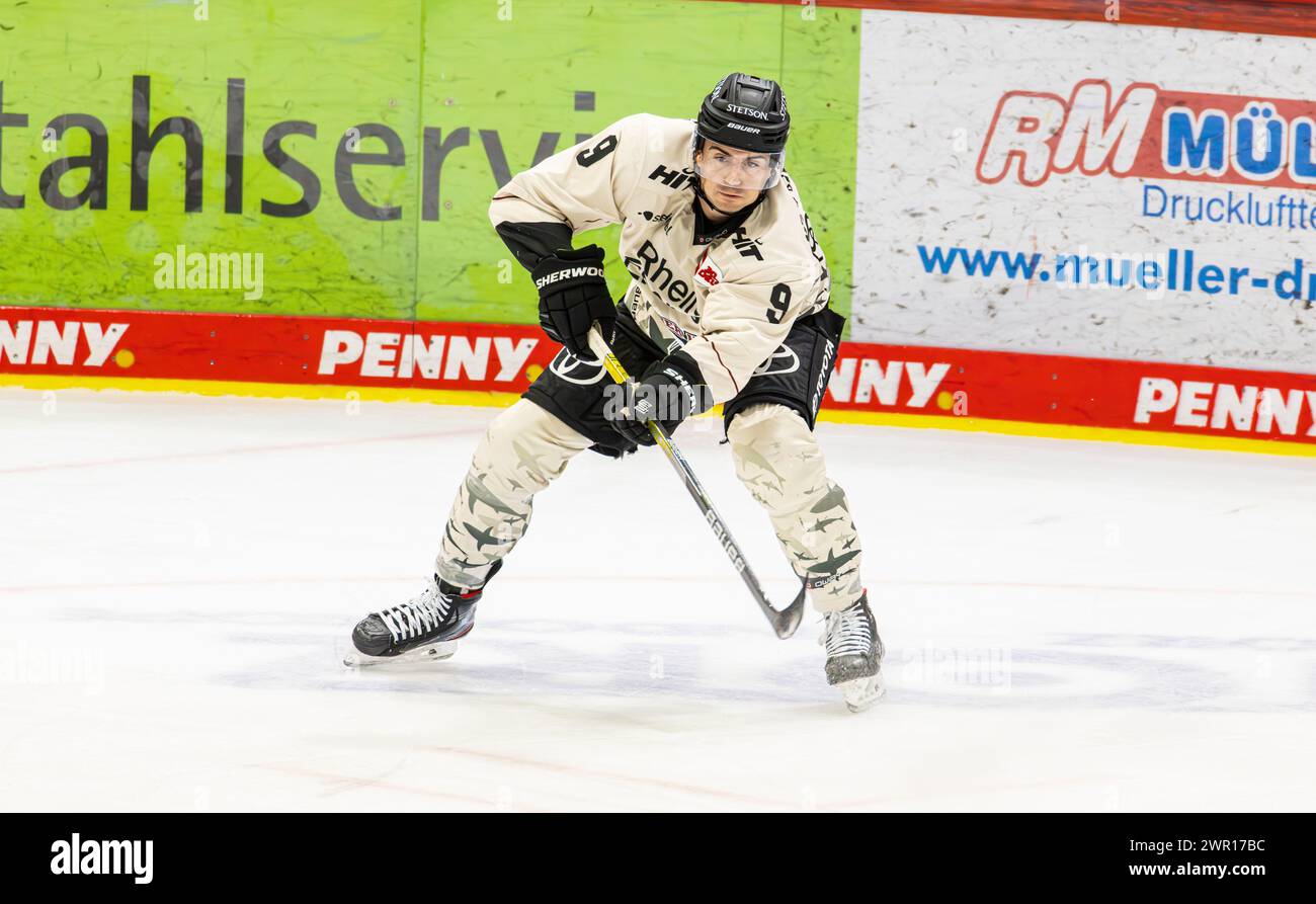 #9 Maximilian Kammerer, Stürmer Kölner Haie. (Villingen-Schwenningen, Deutschland, 05.11.2023) Foto Stock