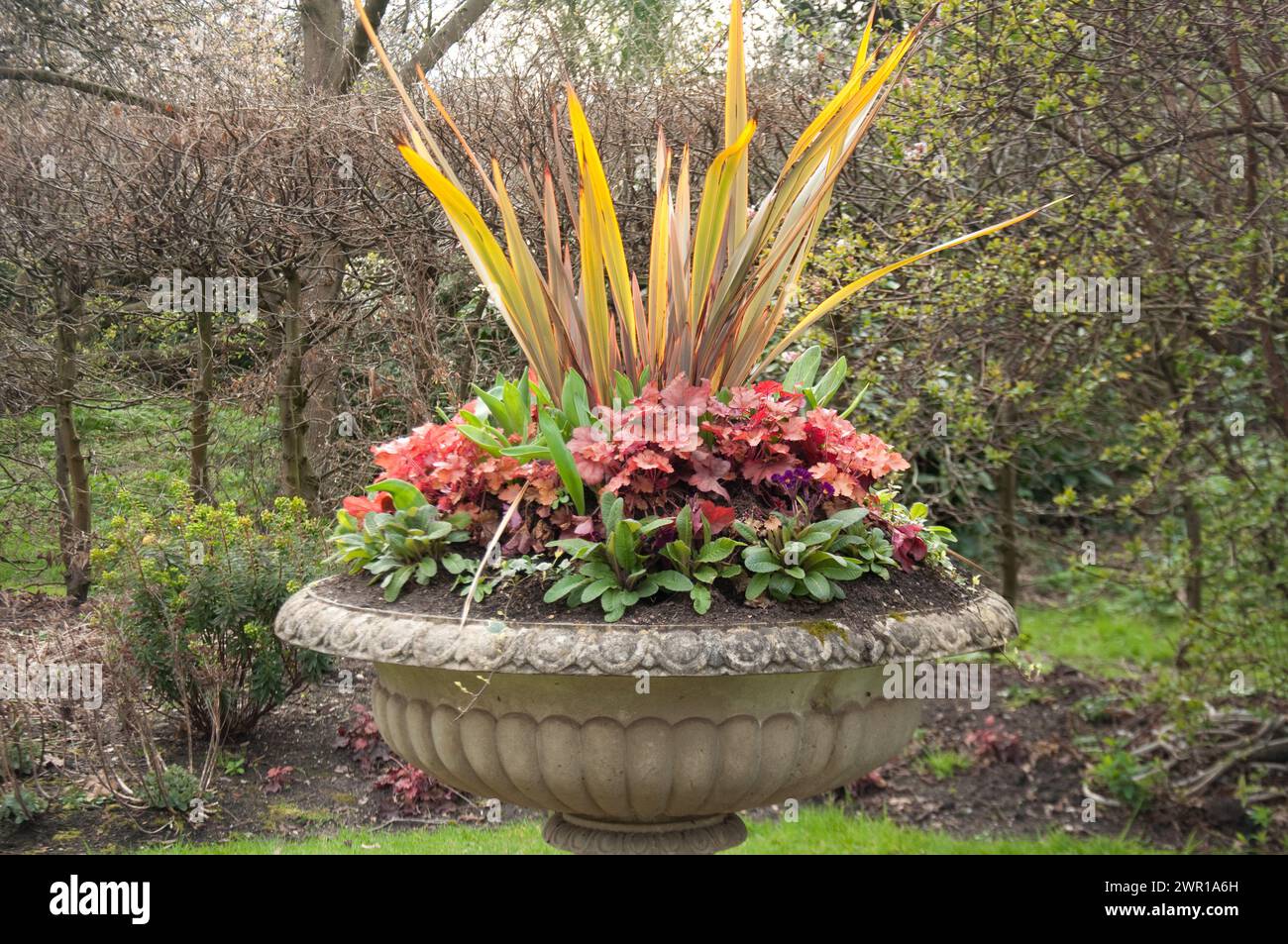 Allestimento floreale, Regent's Park, City of Westminster, Londra, Regno Unito Foto Stock