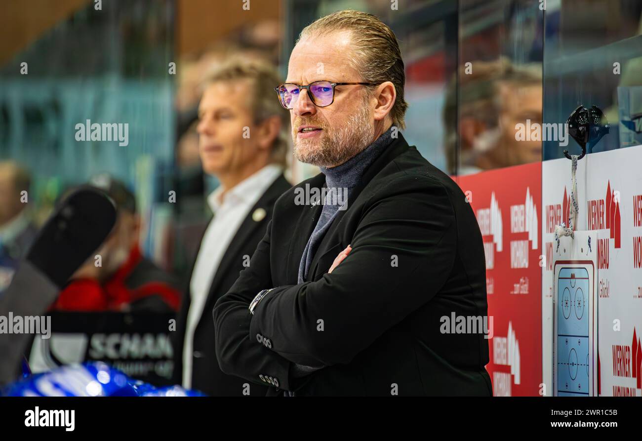 Schwenninger Wild Wings - Augsburger Panther, Helios Arena, Penny DEL, Hauptrunde: Christian Kreutzer, Cheftrainer Augsburger Panther. (Villingen-Schw Foto Stock