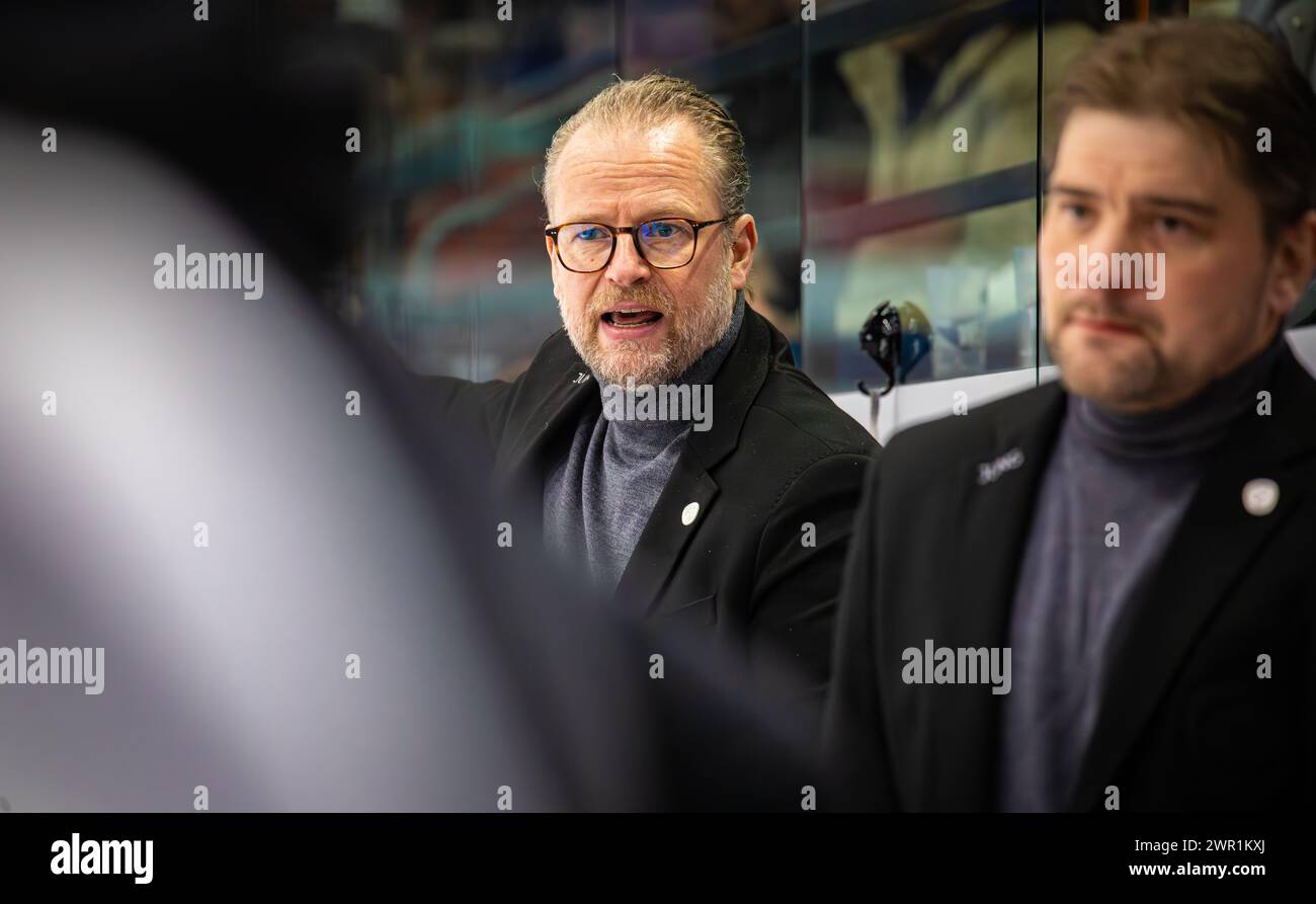 Schwenninger Wild Wings - Augsburger Panther, Helios Arena, Penny DEL, Hauptrunde: Christian Kreutzer, Cheftrainer Augsburger Panther. (Villingen-Schw Foto Stock