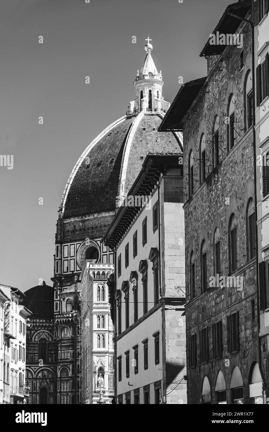 Cattedrale di Firenze, Cattedrale di Santa Maria del Fiore è la cattedrale di Firenze. L'edificio è stato completato nel 1436. Foto Stock