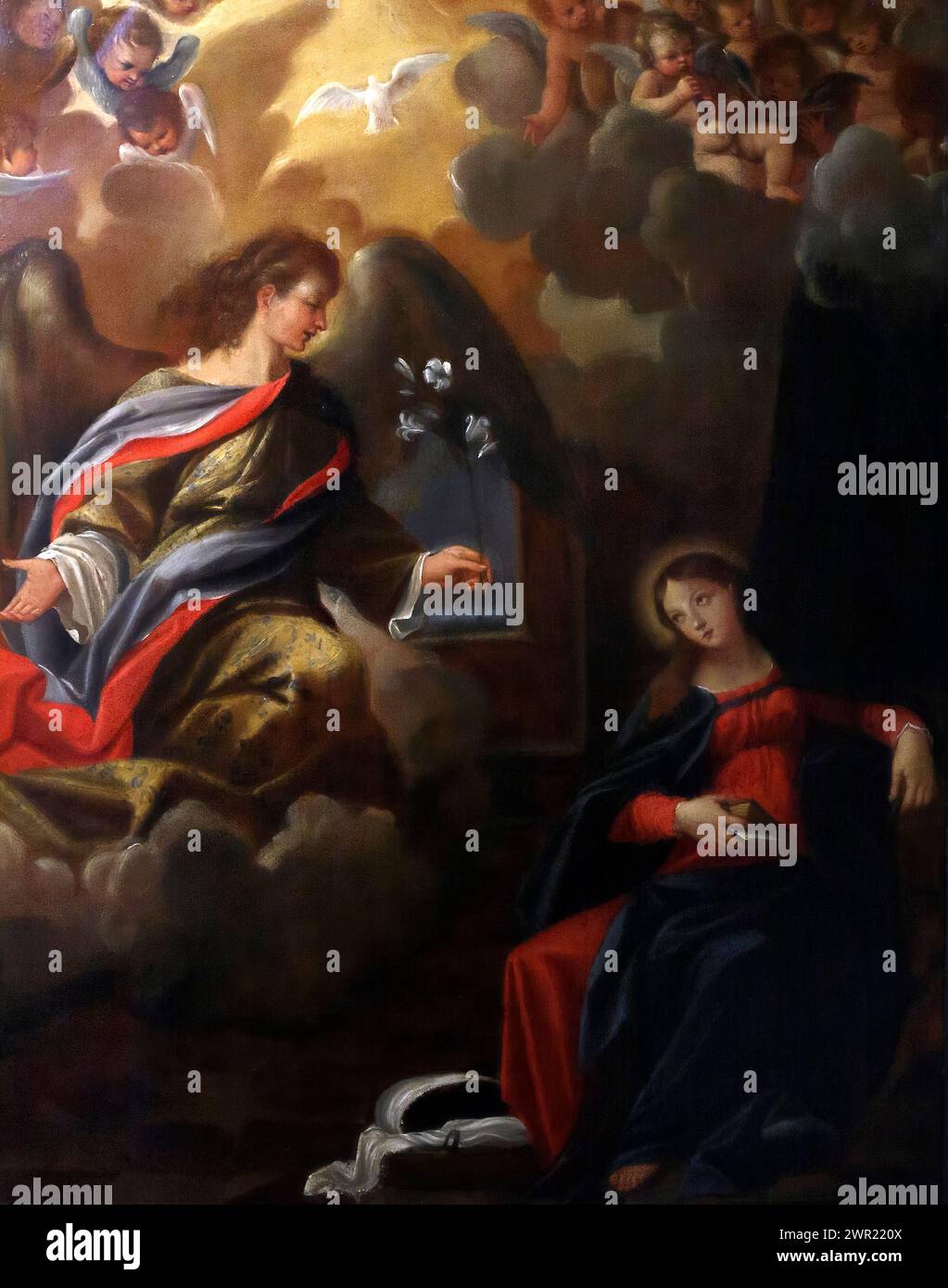 Italia Emilia Romagna Bologna - Galleria d'arte nazionale - Annunciazione di Ludovico Carracci nel 1583 Foto Stock