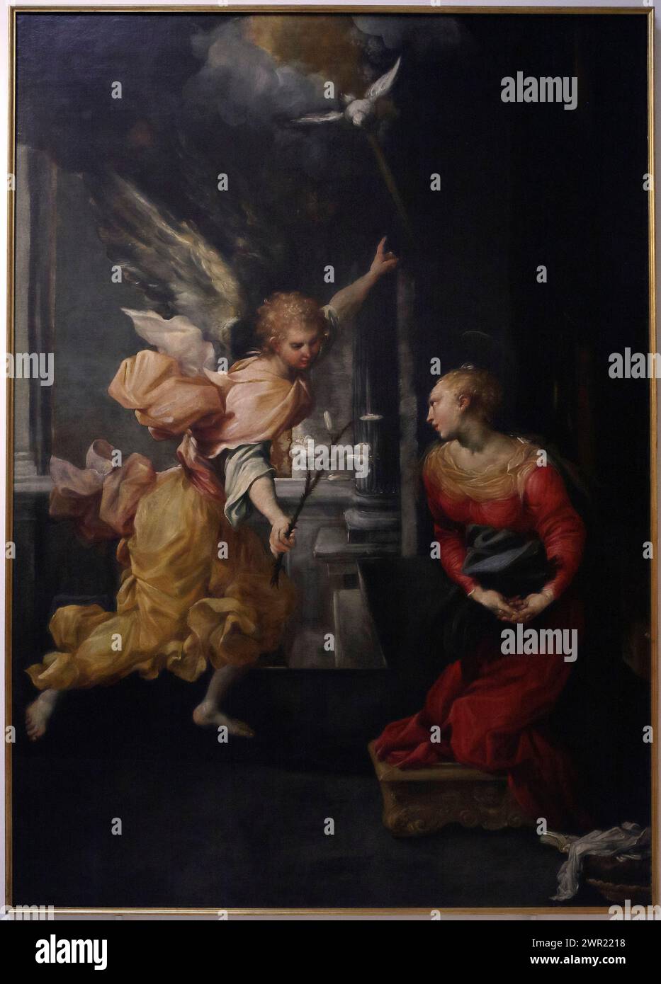 Italia Emilia Romagna Bologna - Galleria d'arte nazionale - Annunciazione di Piero Faccini nel 1601 Foto Stock